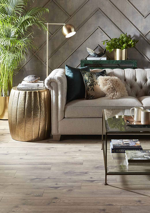 Living Room with Colorful Throw Pillow Accent Pieces